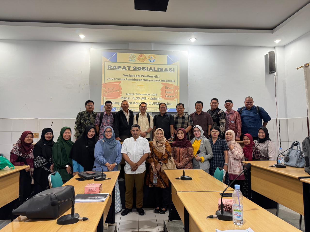 Rapat Sosialisasi Visi dan Misi Universitas Pembinaan Masyarakat Indonesia