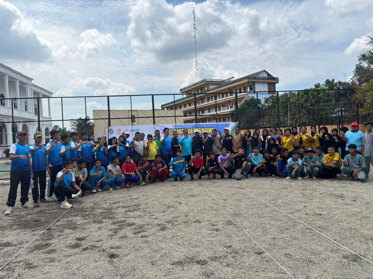 Pembukaan Porkab cabang olahraga petanque di Kampus UPMI di buka langsung oleh Rektor UPMI.